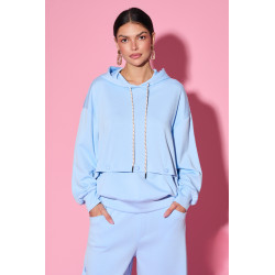 Komplet dresowy z bluzą i spodniami na napy