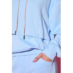 Komplet dresowy z bluzą i spodniami na napy