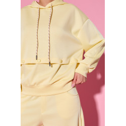 Komplet dresowy z bluzą i spodniami na napy