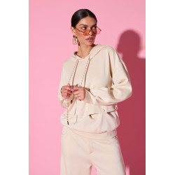 Komplet dresowy z bluzą i spodniami na napy