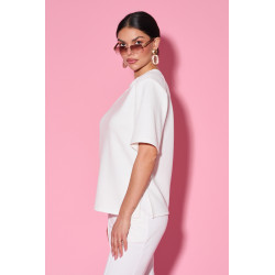 Bluzka o prostym kroju z krótkim rękawem