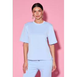 Bluzka o prostym kroju z krótkim rękawem