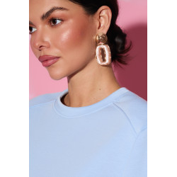 Bluzka o prostym kroju z krótkim rękawem