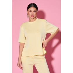 Bluzka o prostym kroju z krótkim rękawem