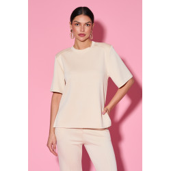 Bluzka o prostym kroju z krótkim rękawem