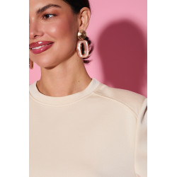 Bluzka o prostym kroju z krótkim rękawem