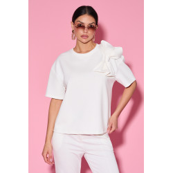 Bluzka z kokardą na ramieniu