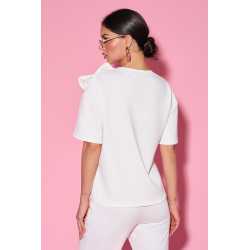 Bluzka z kokardą na ramieniu