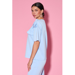 Bluzka z kokardą na ramieniu