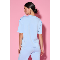 Bluzka z kokardą na ramieniu