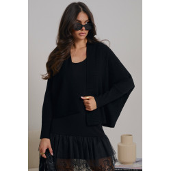 HALKA POD SWETER Z KORONKOWĄ FALBANKĄ