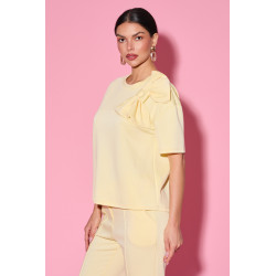 Bluzka z kokardą na ramieniu