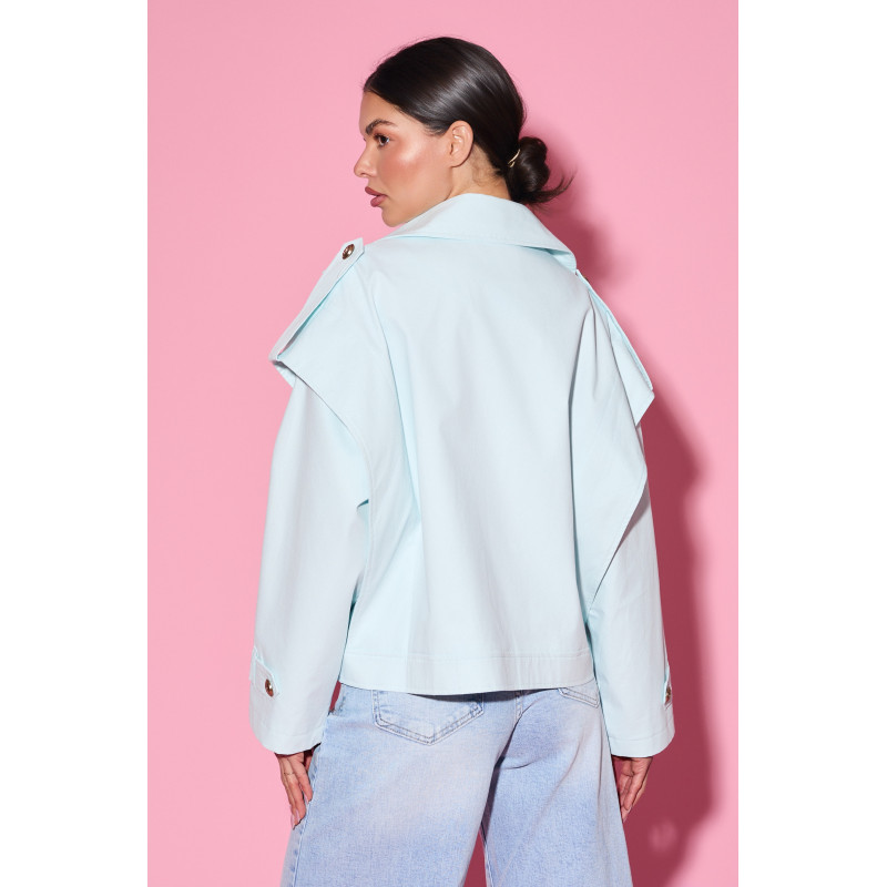 Krótka oversizowa kurtka typu trench