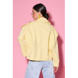 Krótka oversizowa kurtka typu trench