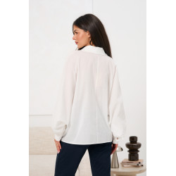 Koszula z haftem i bufiastymi rękawami | Hurtownia odzieży damskiej online