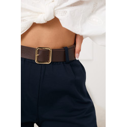 Eleganckie spodnie z wysokim stanem i paskiem | Hurtownia odzieży damskiej włoskiej