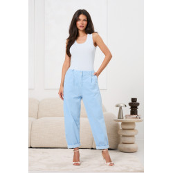 Klasyczne spodnie sztruksowe z prostą nogawką | Hurtownia odzieży z Włoch