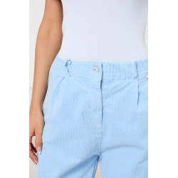 Klasyczne spodnie sztruksowe z prostą nogawką | Hurtownia odzieży z Włoch