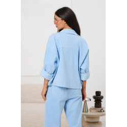 Kurtka sztruksowa oversize z kieszeniami | Hurtownia odzieży online do butiku