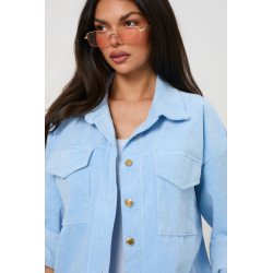 Kurtka sztruksowa oversize z kieszeniami | Hurtownia odzieży online do butiku