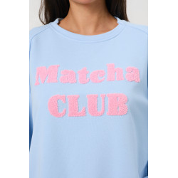 Bawełniana bluza oversize z napisem | Hurtownia odzieży damskiej italiamoda.pl