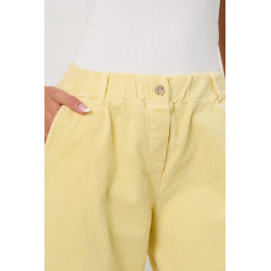 Sztruksowe spodnie typu jogger | Hurt odzieży damskiej online