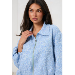 Kurtka bomberka z fakturowanej tkaniny | Hurtownia damska odzieży włoskiej