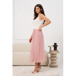 Tiulowa spódnica midi - Hurtownia odzieży damskiej z Włoch