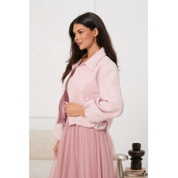 Kurtka bomberka z fakturowanej tkaniny | Hurtownia damska odzieży włoskiej