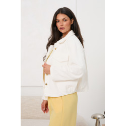 Kurtka sztruksowa oversize z kieszeniami | Hurtownia odzieży online do butiku