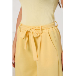 Spodnie typu palazzo z wiązaniem