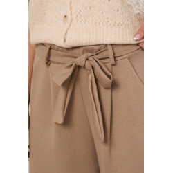 Spodnie typu palazzo z wiązaniem