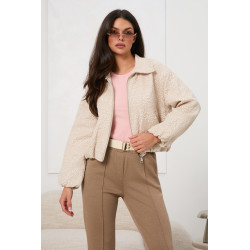 Kurtka bomberka z fakturowanej tkaniny | Hurtownia damska odzieży włoskiej