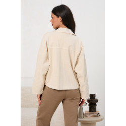 Kurtka sztruksowa oversize z kieszeniami | Hurtownia odzieży online do butiku