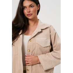 Kurtka sztruksowa oversize z kieszeniami | Hurtownia odzieży online do butiku