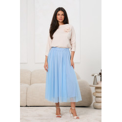 Tiulowa spódnica midi - Hurtownia odzieży damskiej z Włoch