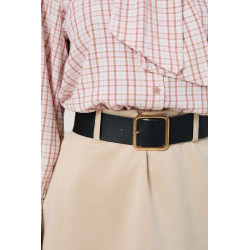 Zamszowa spódnica midi z paskiem | Hurtownia odzieży damskiej italiamoda.pl