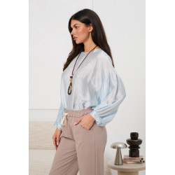 Elegancka bluzka z połyskiem | Hurtownia odzieży damskiej na sztuki