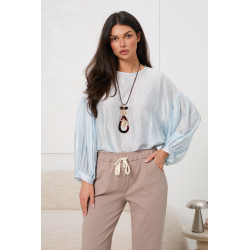 Elegancka bluzka z połyskiem | Hurtownia odzieży damskiej na sztuki