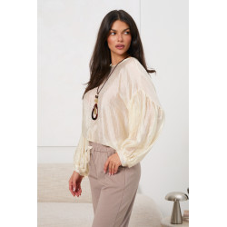 Elegancka bluzka z połyskiem | Hurtownia odzieży damskiej na sztuki