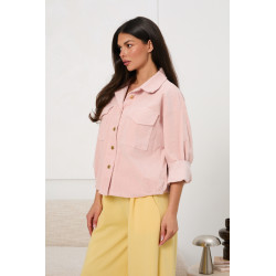 Kurtka sztruksowa oversize z kieszeniami | Hurtownia odzieży online do butiku