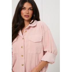 Kurtka sztruksowa oversize z kieszeniami | Hurtownia odzieży online do butiku