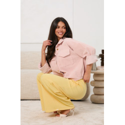 Kurtka sztruksowa oversize z kieszeniami | Hurtownia odzieży online do butiku