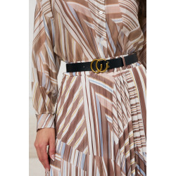 Plisowana spódnica midi w geometryczny wzór | Hurtownia odzieży damskiej online z szybką dostawą