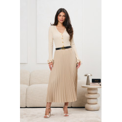 Plisowana spódnica z paskiem | Hurt odzieży damskiej dla sklepów internetowych