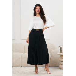 Plisowana spódnica z paskiem | Hurt odzieży damskiej dla sklepów internetowych