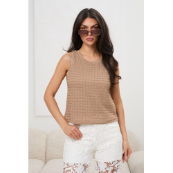 Top z ażurowej dzianiny | Internetowa hurtownia odzieży damskiej