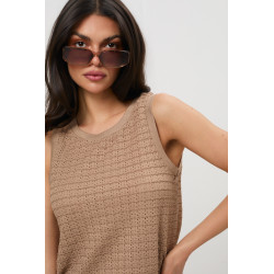 Top z ażurowej dzianiny | Internetowa hurtownia odzieży damskiej