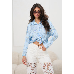 Koszula w drobne kwiaty | Modna odzież damska hurt