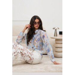 Koszula w pastelowe kwiaty | Modna odzież damska w sprzedaży hurtowej